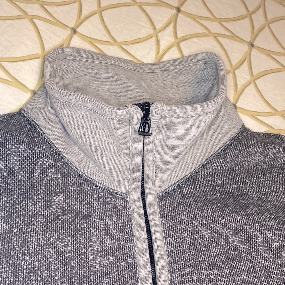 Hugo Boss Orange gray zip-up sweater - Picture 9 of 11